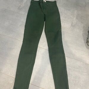 L'AGENCE Forest Green Skinny Jeans